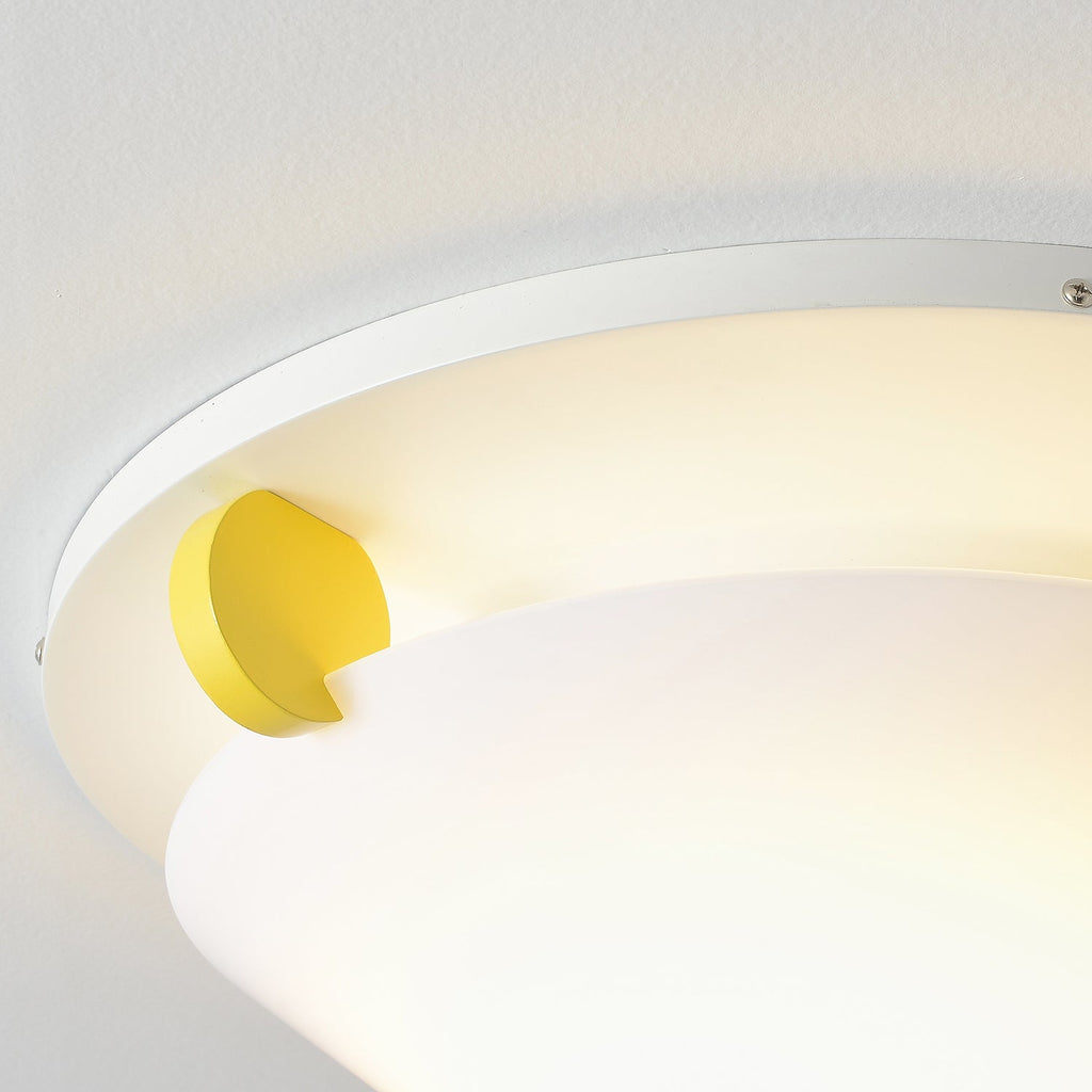 Colorful Dome Semi-Flush Ceiling Light