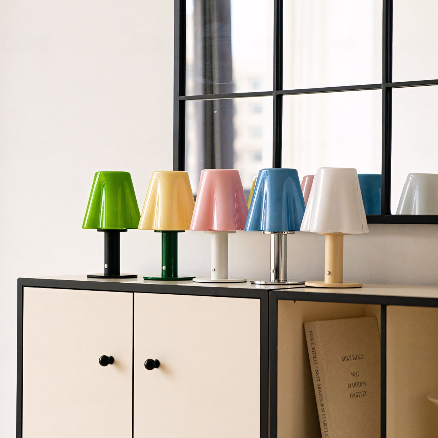 Pippa Fluted Glass Cordless Table Lamp