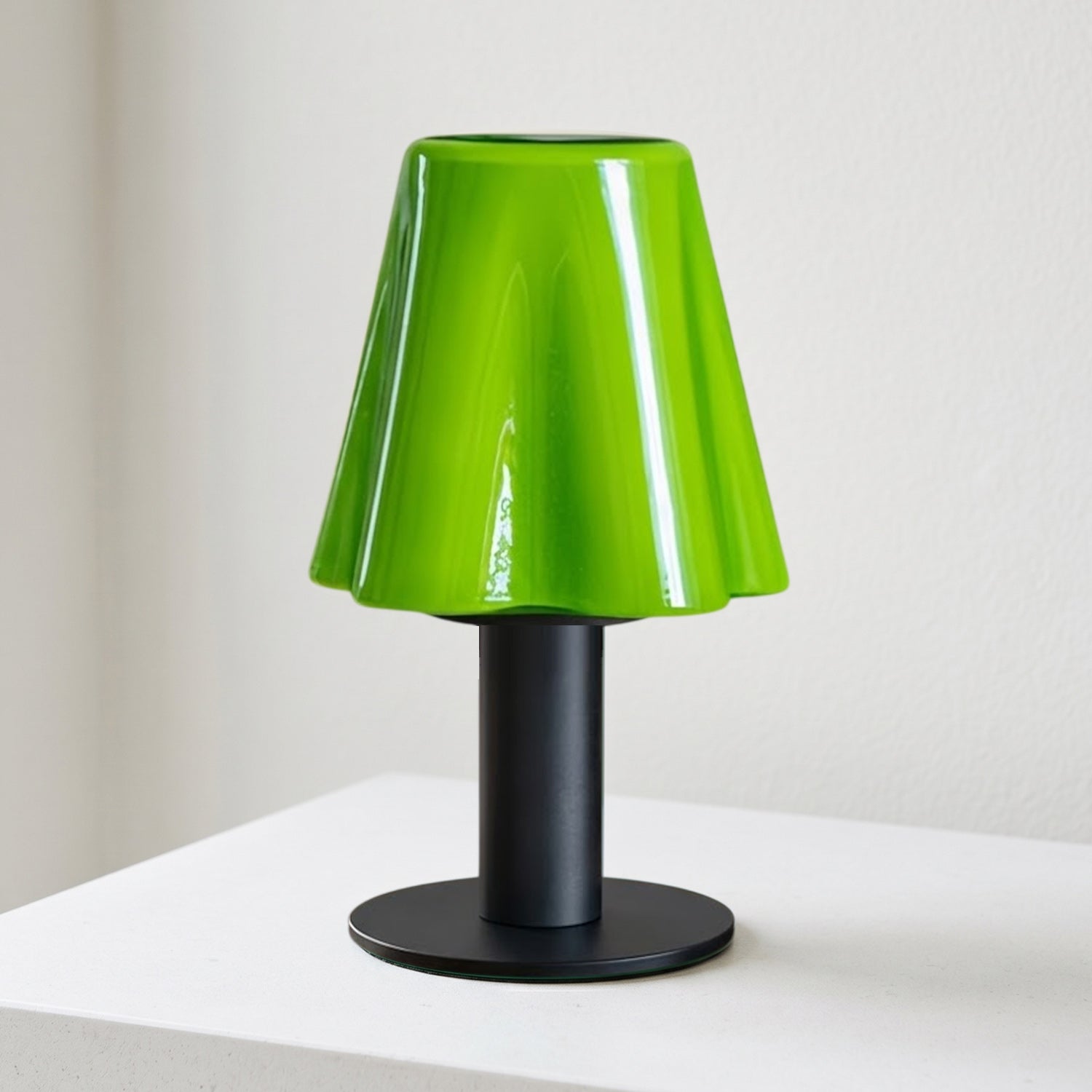 Pippa Fluted Glass Cordless Table Lamp