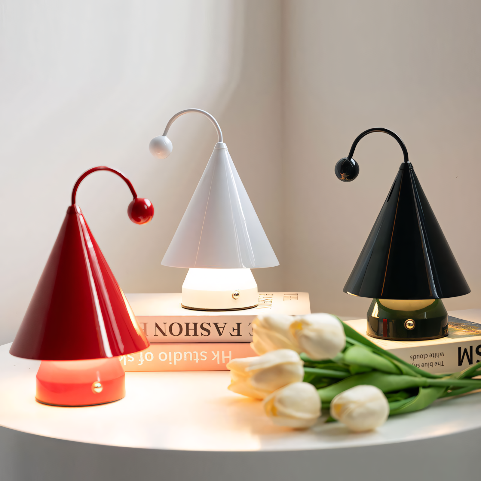 Pippin Cone Cordless Table Lamp