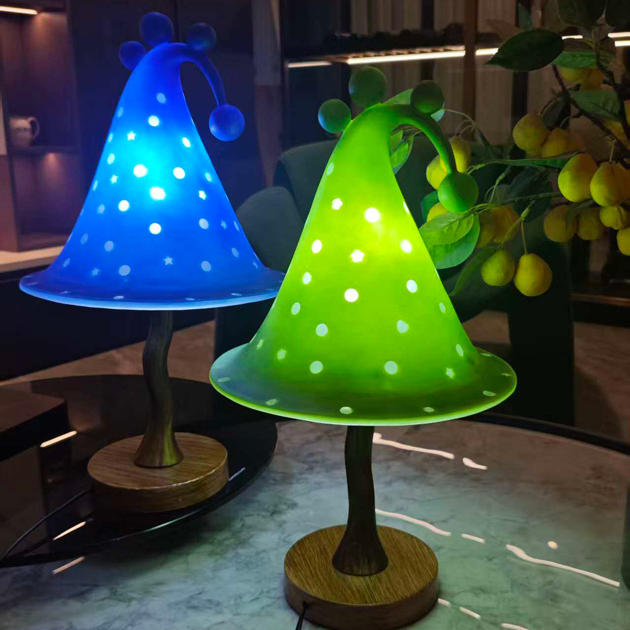 Pixie Woodland Star-Cutout Accent Lamp