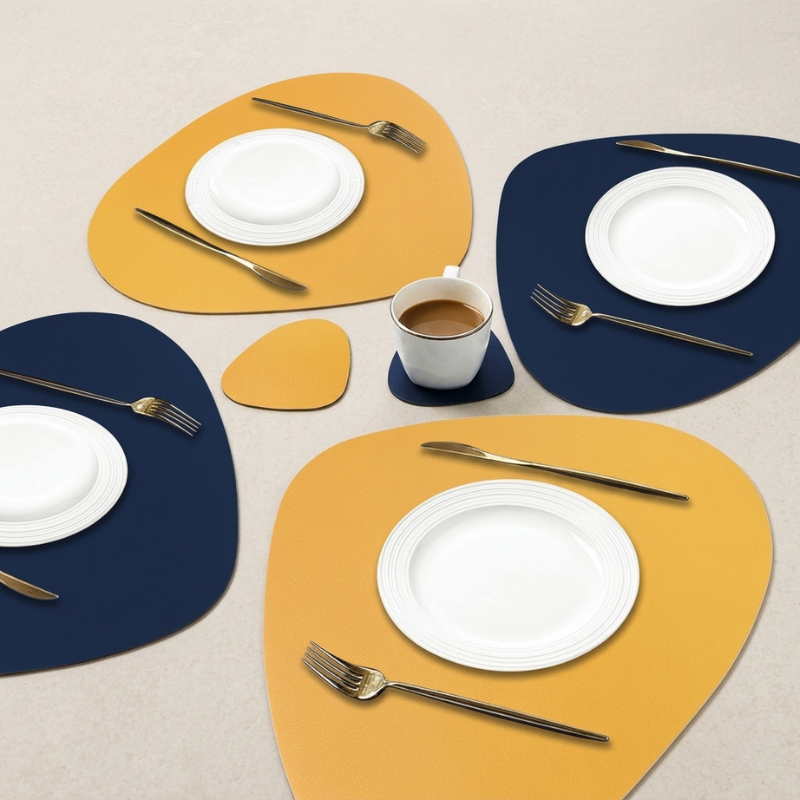 Placemats Dual Sided Ecological PVC Heat Resistant