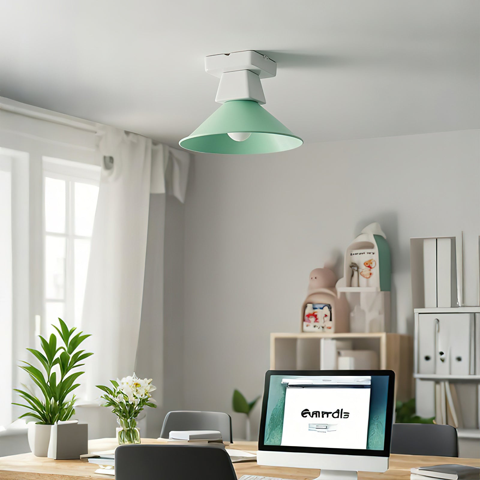 Atelier Ceramic & Metal Ceiling Lamp