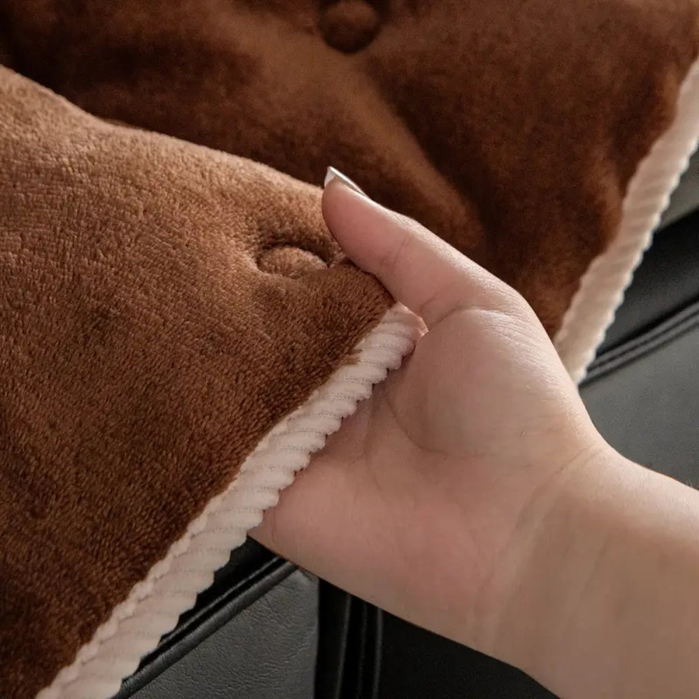 PlushElegance: Sofa Cover with Button Tufting & Soft Padding – for Living Room & Couch