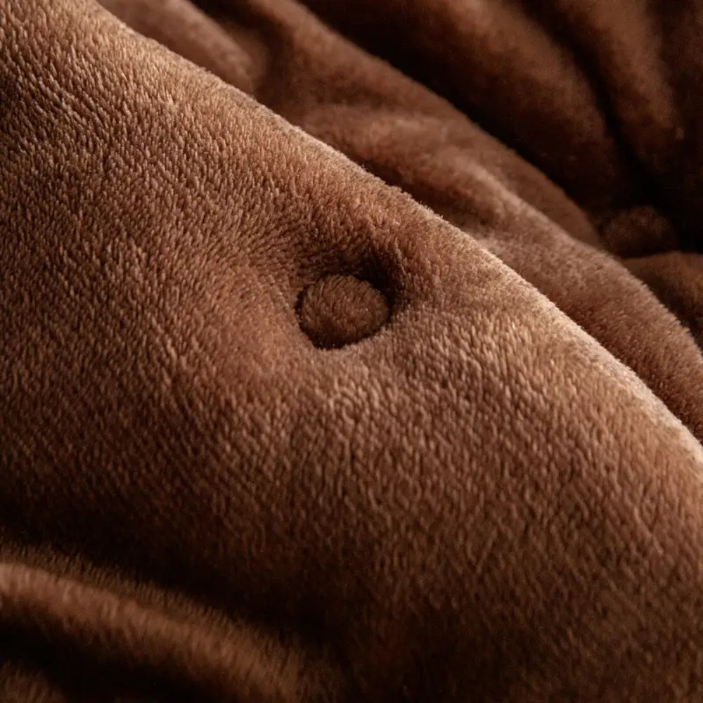 PlushElegance: Sofa Cover with Button Tufting & Soft Padding – for Living Room & Couch
