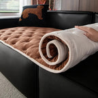 PlushElegance: Sofa Cover with Button Tufting & Soft Padding – for Living Room & Couch