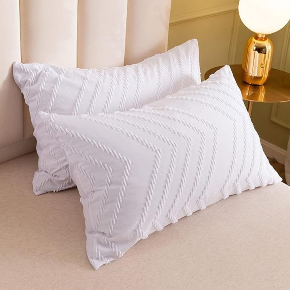 PlushLife: Luxurious Duvet Cover Set – Comfortable, Easy Care & Durable with Velvety Chevron Design