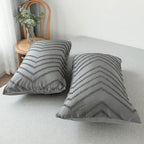 PlushLife: Luxurious Duvet Cover Set – Comfortable, Easy Care & Durable with Velvety Chevron Design