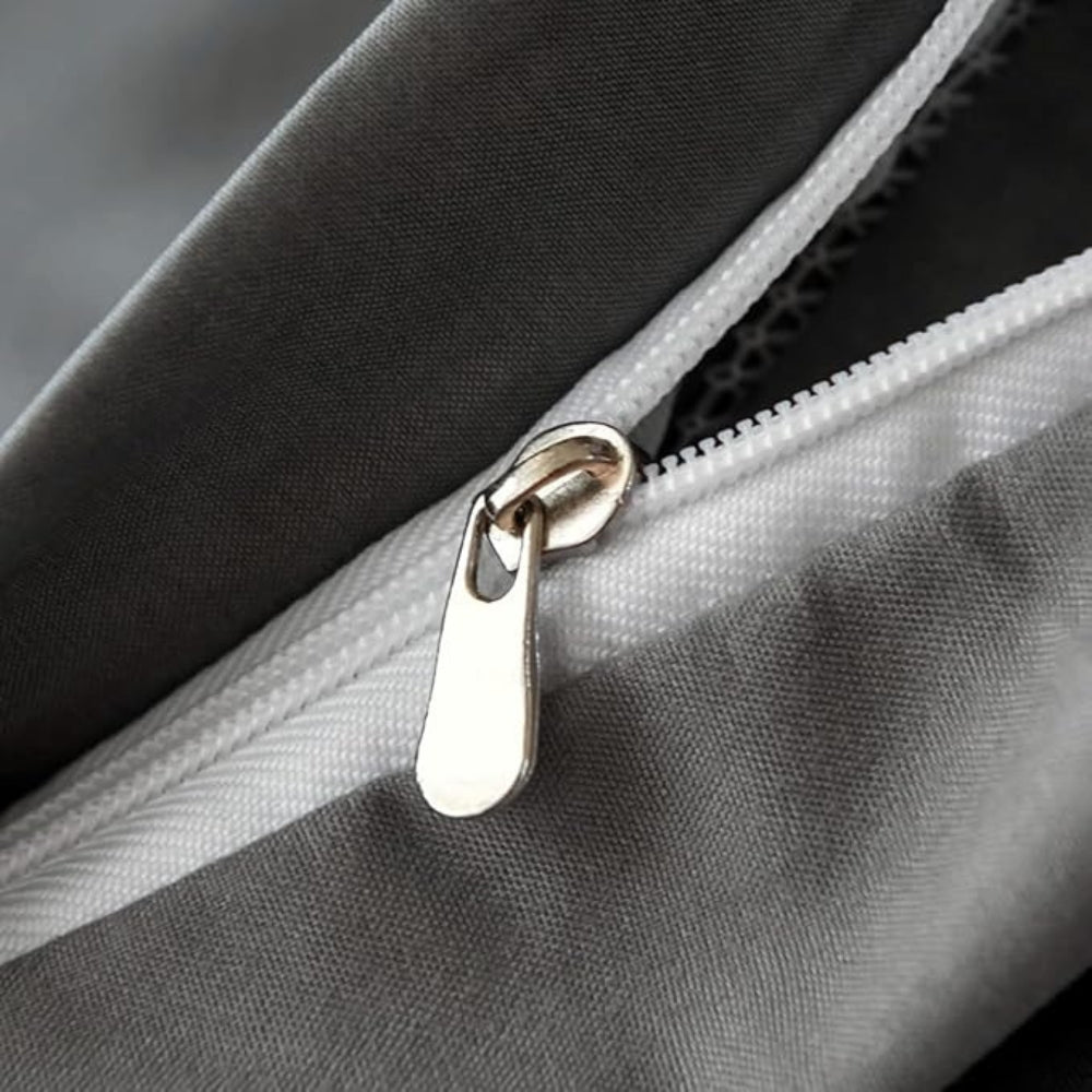 PlushLife: Luxurious Duvet Cover Set – Comfortable, Easy Care & Durable with Velvety Chevron Design