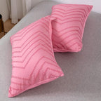 PlushLife: Luxurious Duvet Cover Set – Comfortable, Easy Care & Durable with Velvety Chevron Design