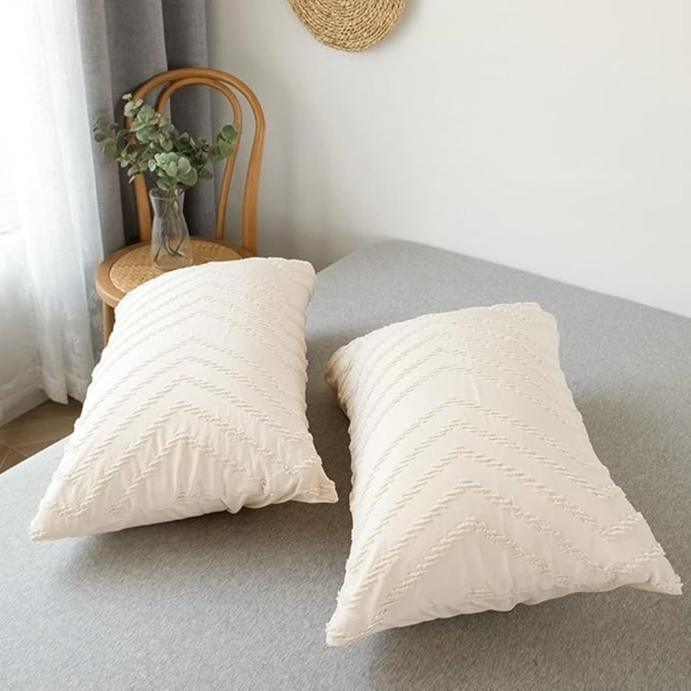 PlushLife: Luxurious Duvet Cover Set – Comfortable, Easy Care & Durable with Velvety Chevron Design