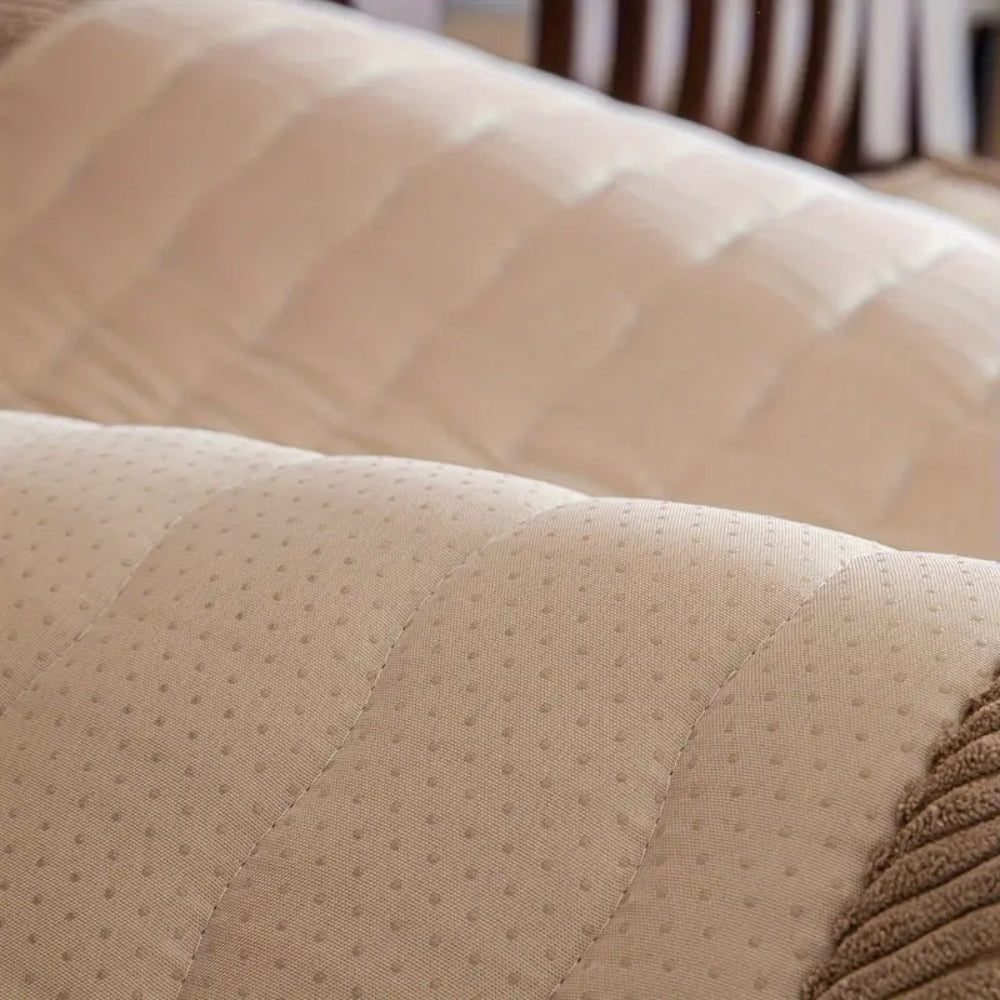 PlushLuxe: Thick Sofa Cover – Soft Plush Sofa Slipcover for Living Room
