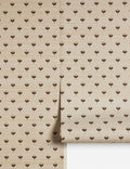 Pivo Grasscloth Wallpaper | Woven Texture, Minimal Floral Motif