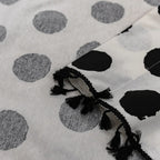 PolkaCharme: Modern Curtain with Polka Dot Pattern & Tassels – Stylish for Sleeping Areas