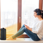 Ceramic Space Heater, Portable, Adjustable Thermostat, Tip-Over Protection
