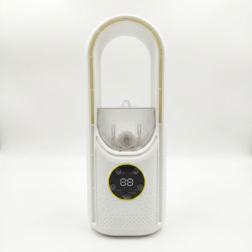 Portable Evaporative Cooler, Bladeless Design, 100ml Water Tank, 6 Speed Settings