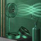 Portable Foldable USB Fan 4 Speed Quiet Motor Rechargeable
