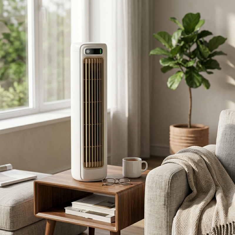 Rechargeable Table Fan Portable Oscillating 3-Speed Touch Control