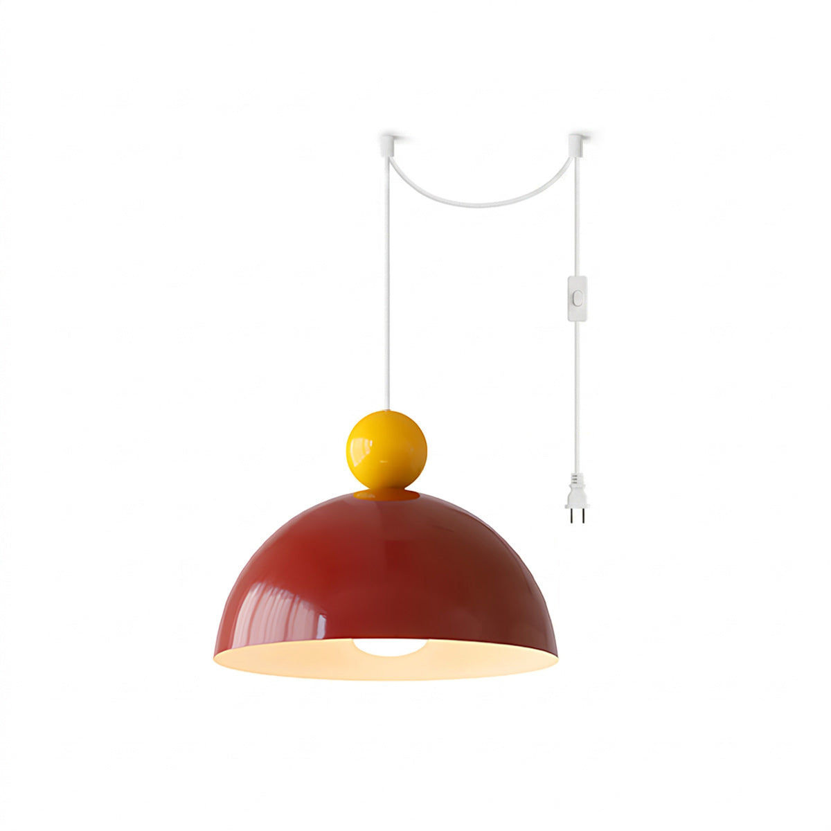 Posa Colorful Plug-in Swag Dome Light
