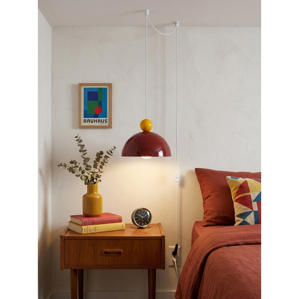 Posa Colorful Plug-in Swag Dome Light