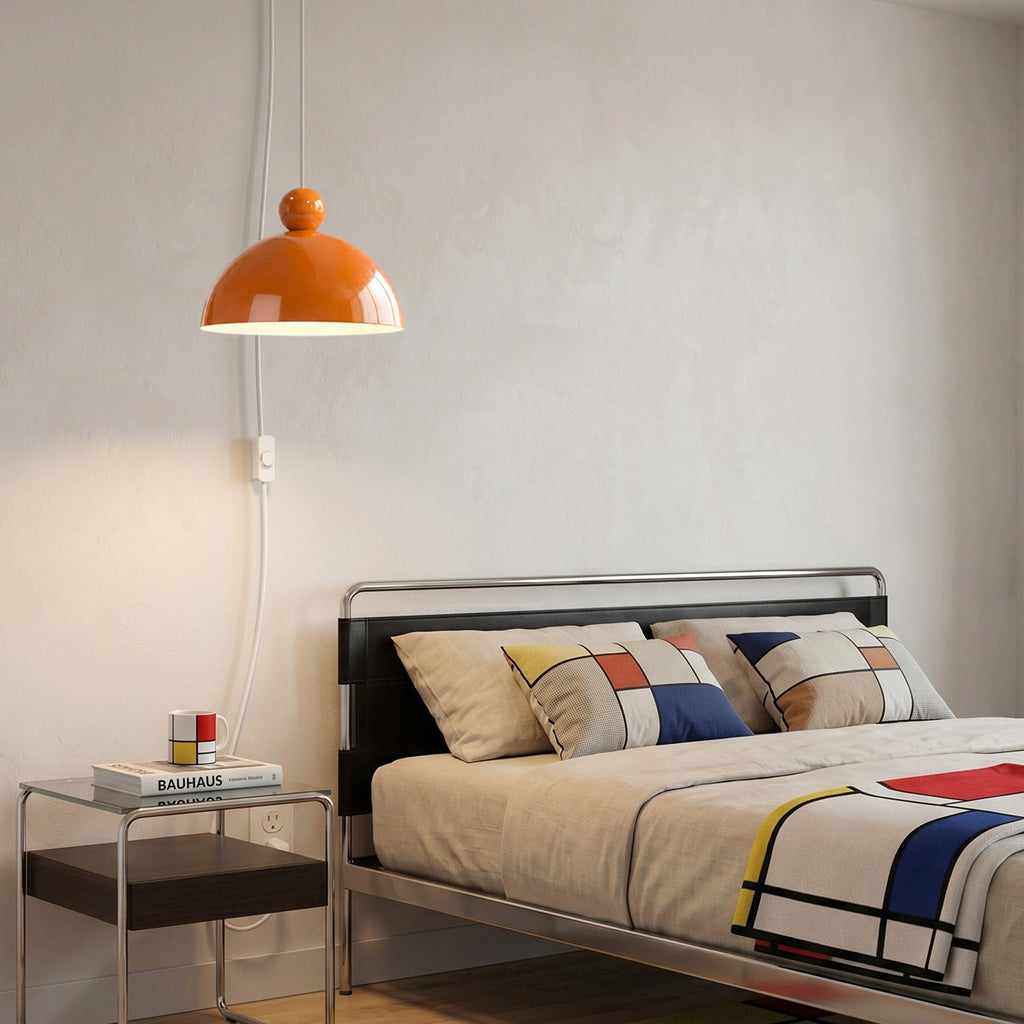 Posa Colorful Plug-in Swag Dome Light