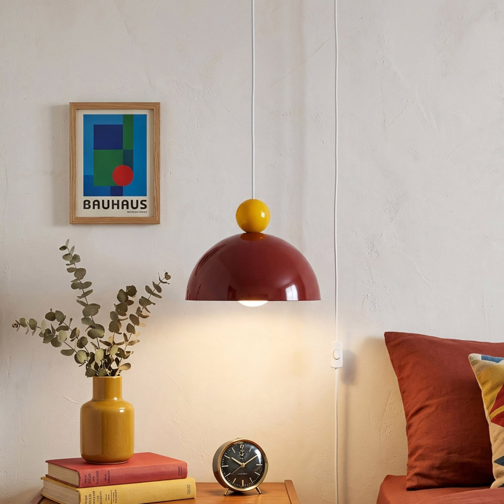 Posa Colorful Plug-in Swag Dome Light