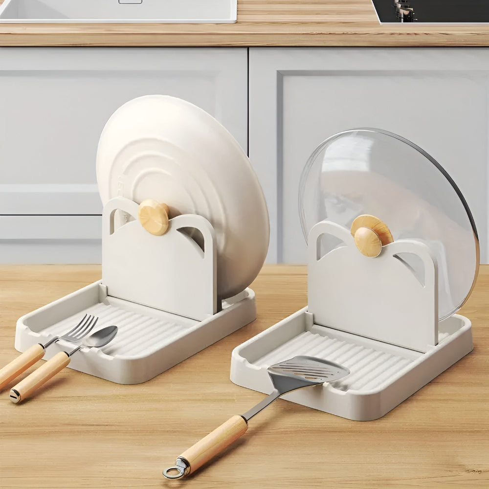 Pot Lid Holder, Foldable, Countertop, Utensil Rest