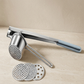 Potato Ricer Stainless Steel Manual Press with 3 Discs