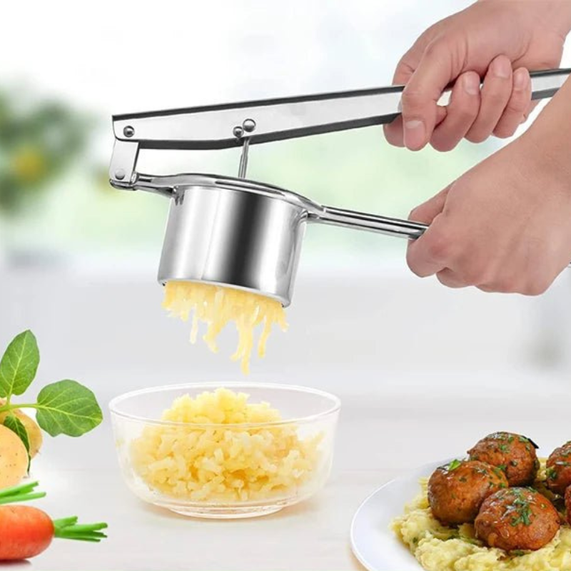 Potato Ricer Stainless Steel Manual Press with 3 Discs