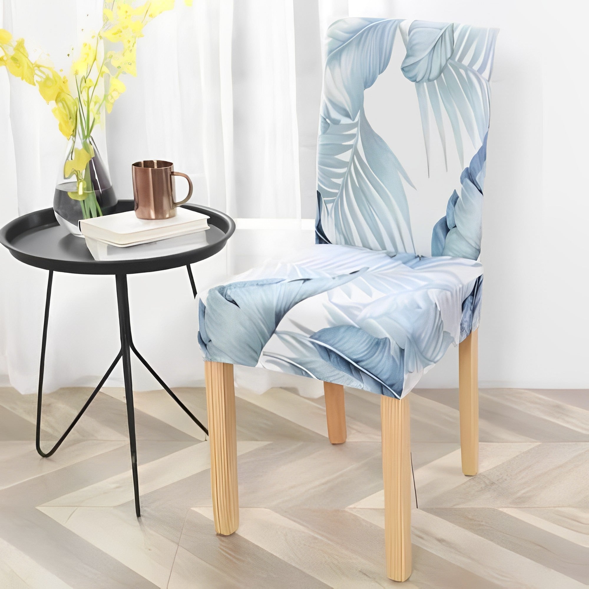 Premium Polyester Dining Chair Covers – Stylish Slipcovers for Dining Room Chairs, Elastic Fit, Machine Washable
