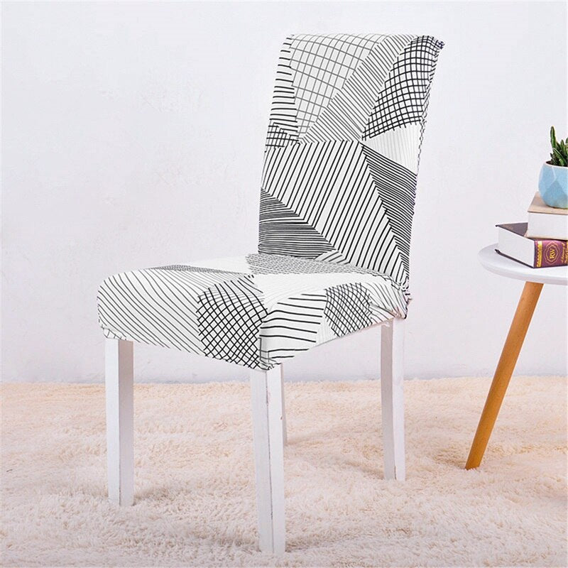 Premium Polyester Dining Chair Covers – Stylish Slipcovers for Dining Room Chairs, Elastic Fit, Machine Washable