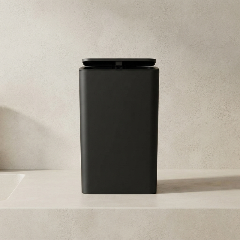 Press Top Trash Can Slim Compact Design & Odor-Resistant Design