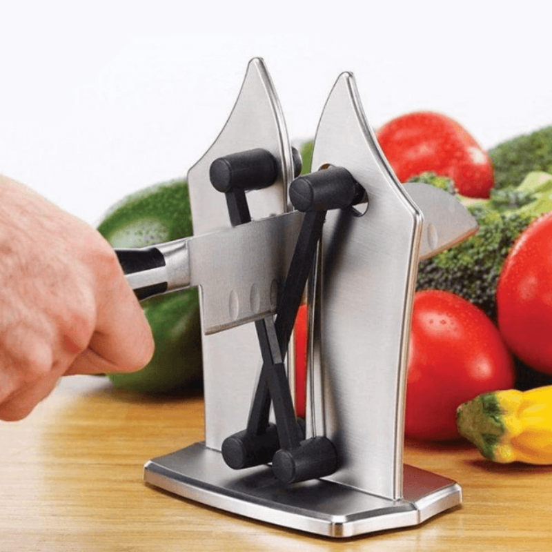 Professional Knife Sharpener, Carbon Steel, Compact Design