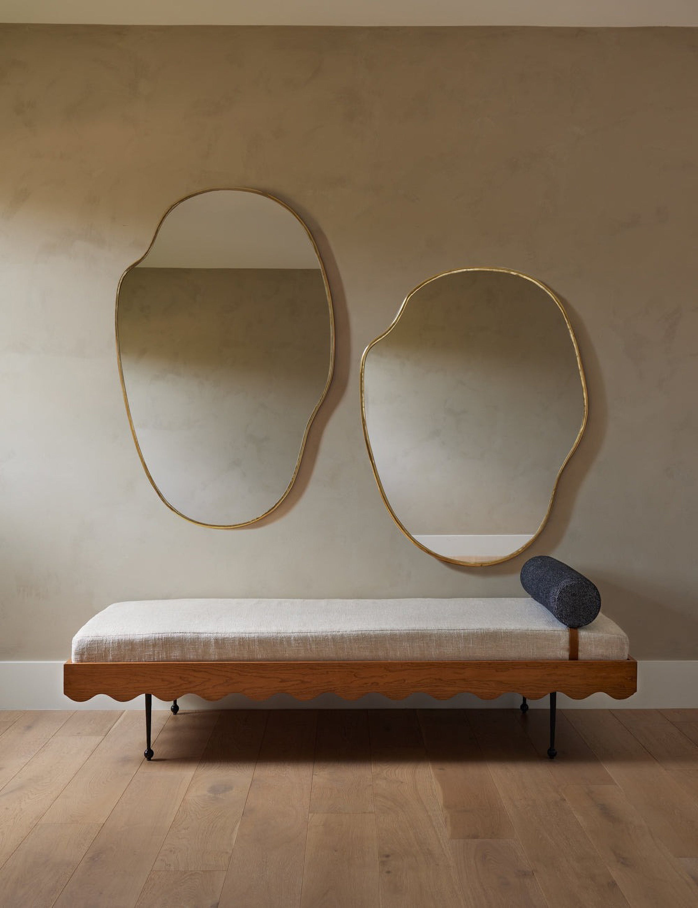 Pivo Puddle Mirror | Slim Frame, Organic Shape