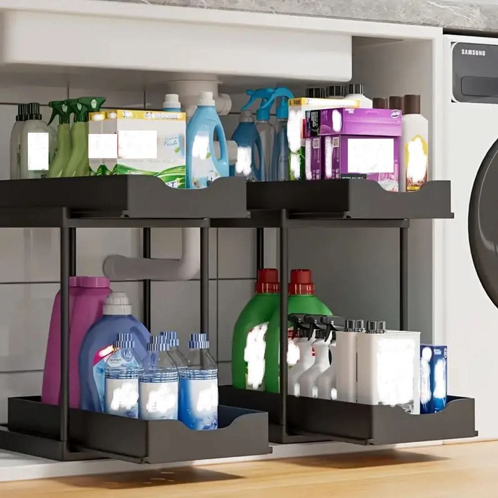 Pull Out Sliding Rack Organizer Cabinet Storage