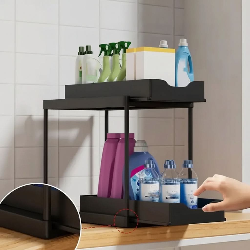 Pull Out Sliding Rack Organizer Cabinet Storage