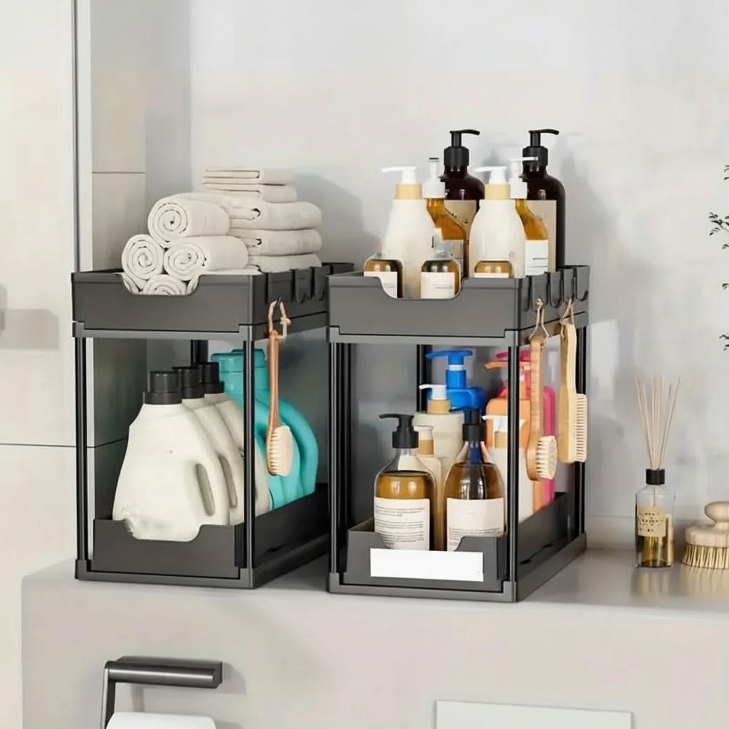 Pull Out Sliding Rack Organizer Cabinet Storage