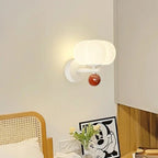 Wall Light Pumpkin Inspired Design LED Sconce Soft Diffused Illumination