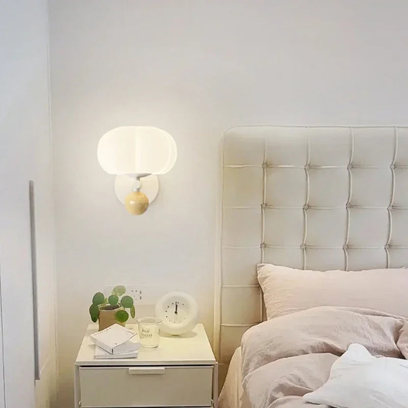 Wall Light Pumpkin Inspired Design LED Sconce Soft Diffused Illumination