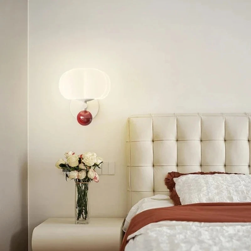 Wall Light Pumpkin Inspired Design LED Sconce Soft Diffused Illumination