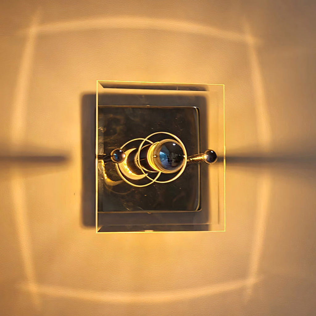 Quadra Beveled Glass Wall Sconce