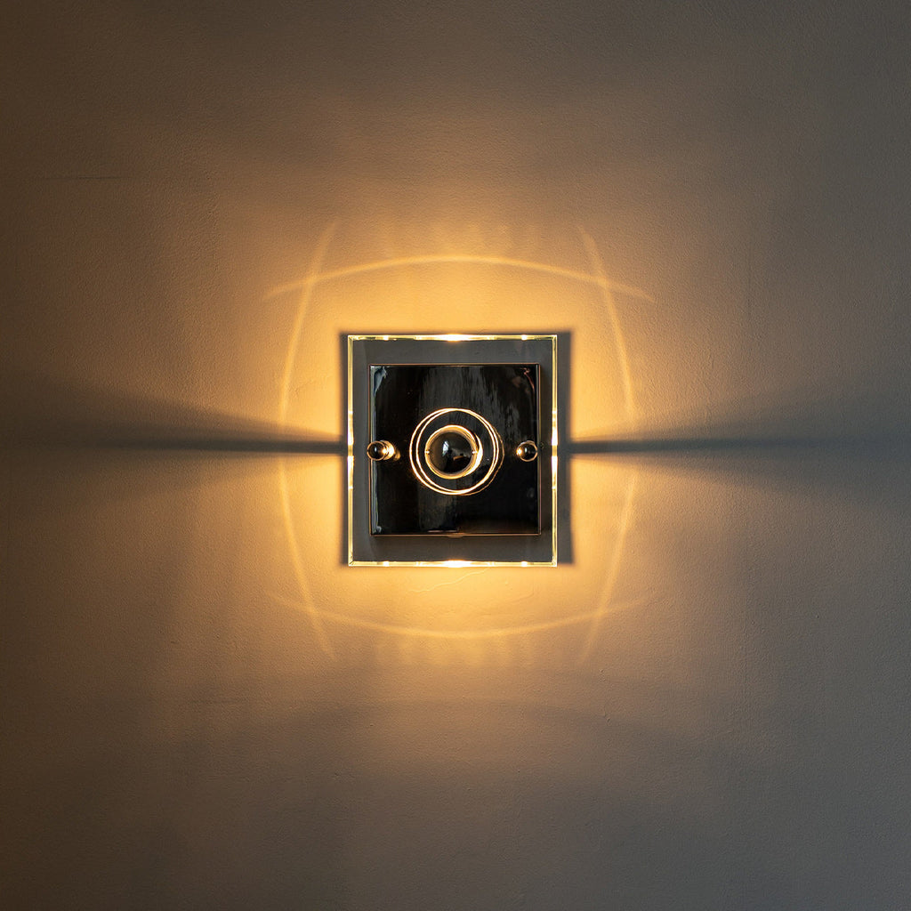 Quadra Beveled Glass Wall Sconce