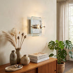 Quadra Beveled Glass Wall Sconce
