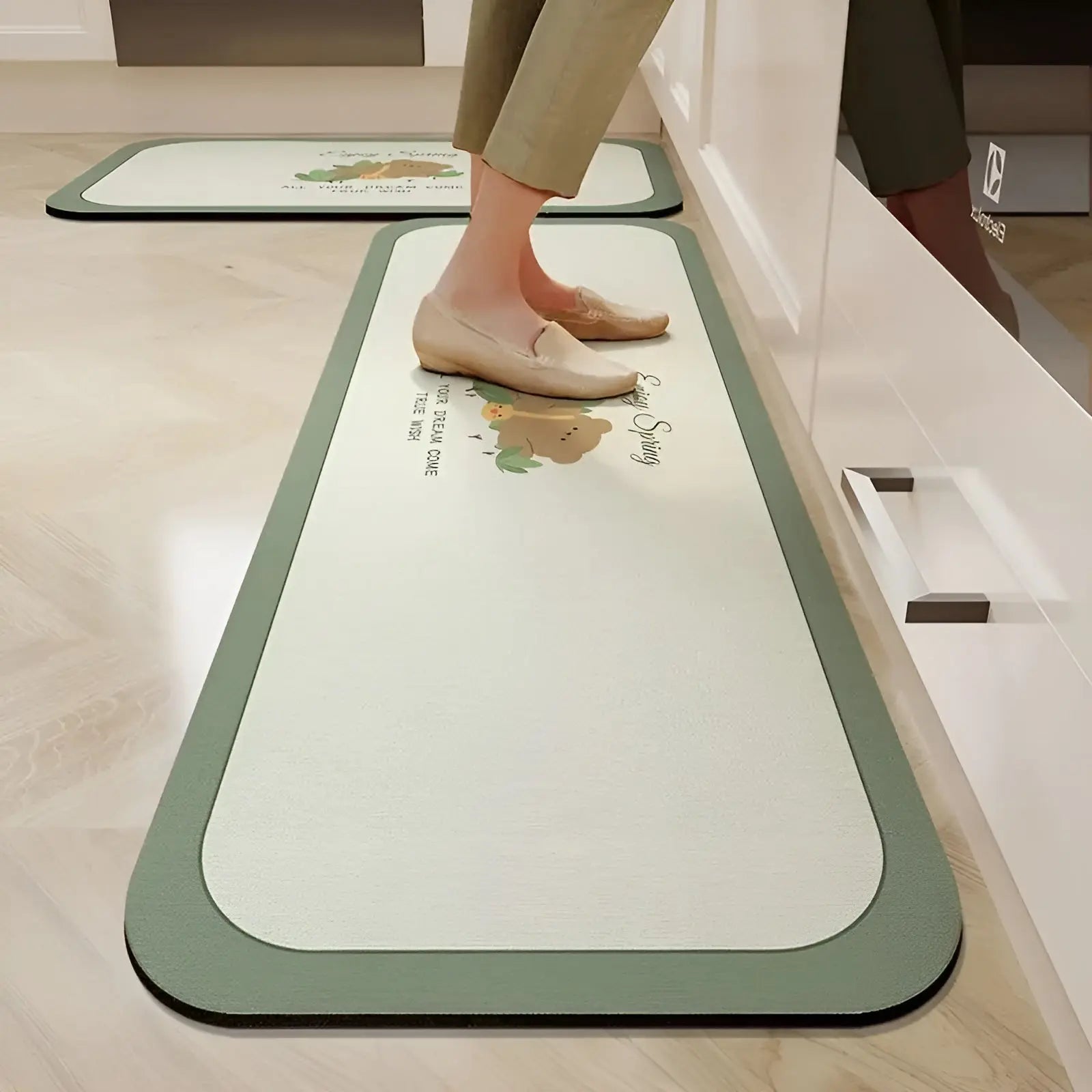 Kitchen Floor Mat Water Repellent Non Slip Texture