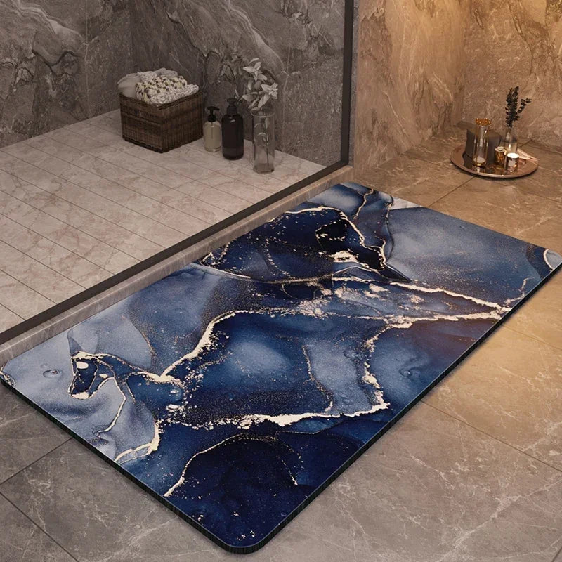 Bath Mat Rubber Non Slip Quick Dry Floor Rug Extra Absorbent