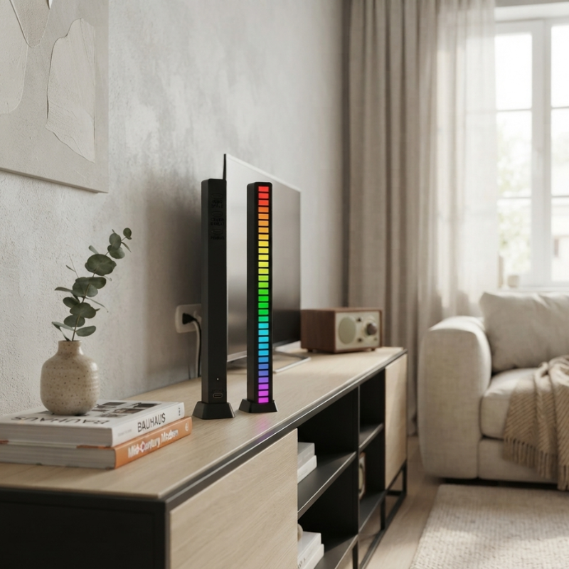 RGB Light Bar Sound Activated LED Ambient Music Sync Lighting