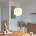 Radihous: Modern Scandinavian Opal Glass Pendant Light – for Living Room & Dining Room