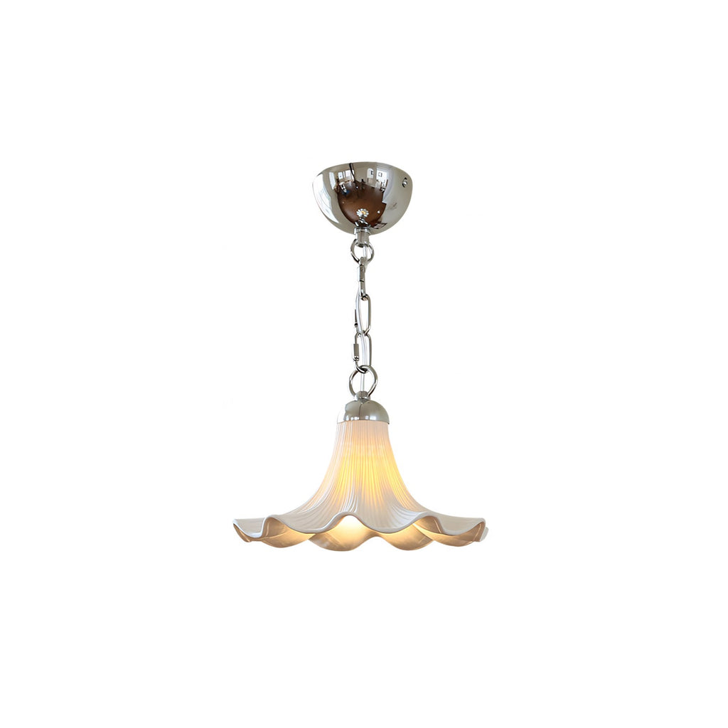Raffuly Fluted Ceramic Flush Mount