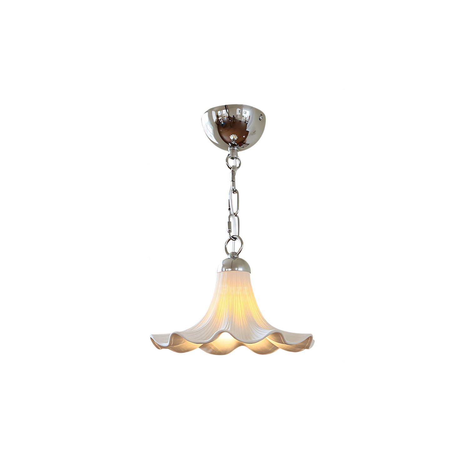 Raffuly Fluted Ceramic Flush Mount