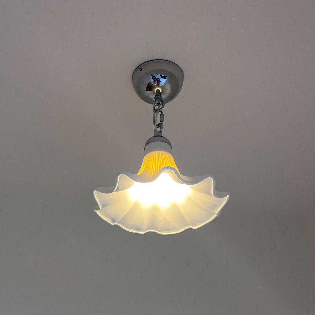 Raffuly Fluted Ceramic Flush Mount
